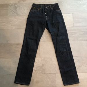 Levis Women’s Blue Denim Jeans Style 501